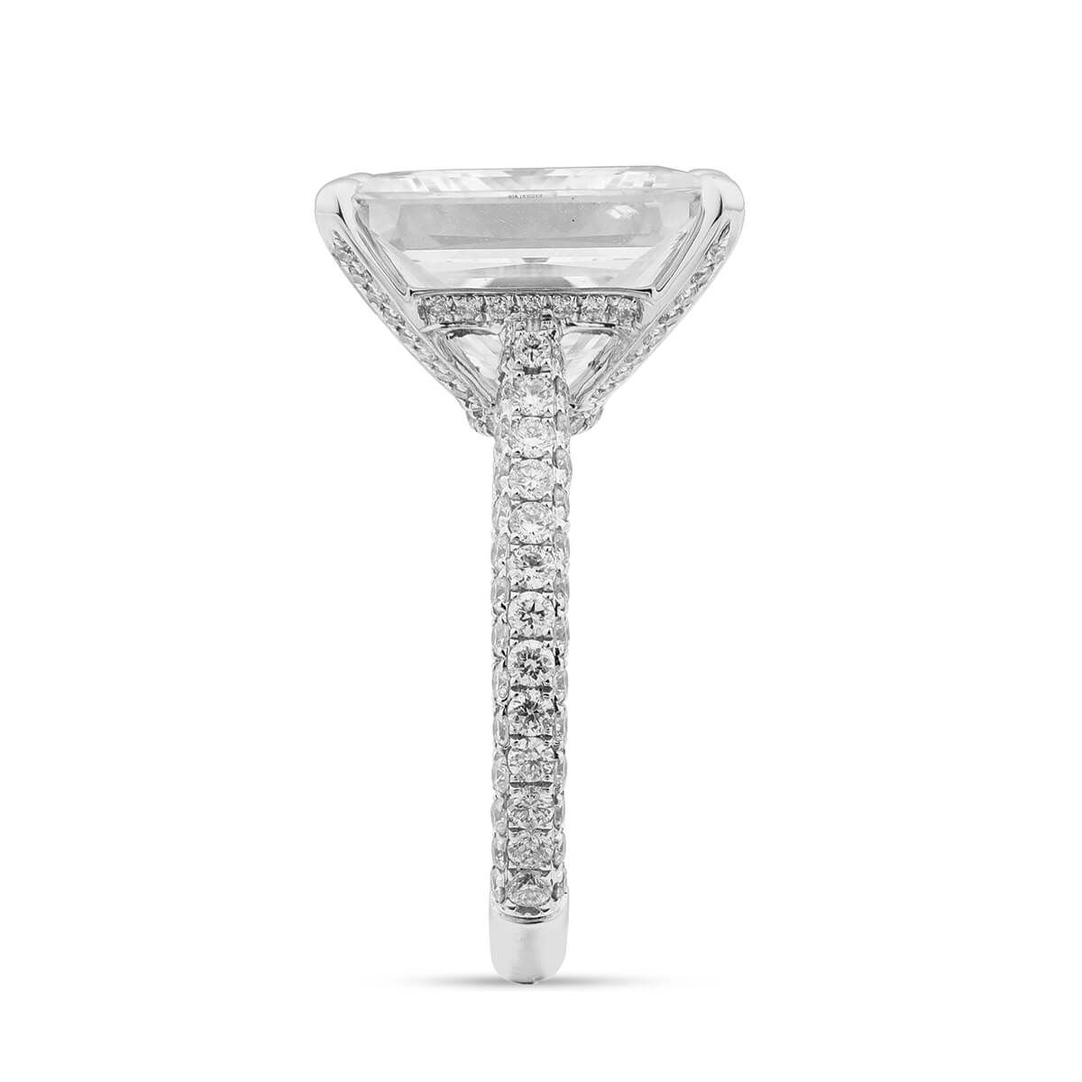  White Diamond Ring, 10.05 Ct. (11.09 Ct. TW), Princess shape, GIA Certified, 2183602408