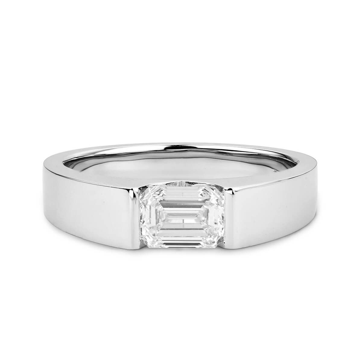  White Diamond Ring, 1.31 Ct. TW, Emerald shape, EGL IL Certified, EGLOO10170590