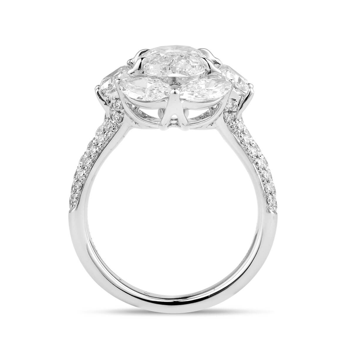  White Diamond Ring, 4.15 Ct. TW, Oval shape, GIA Certified, 2287856975