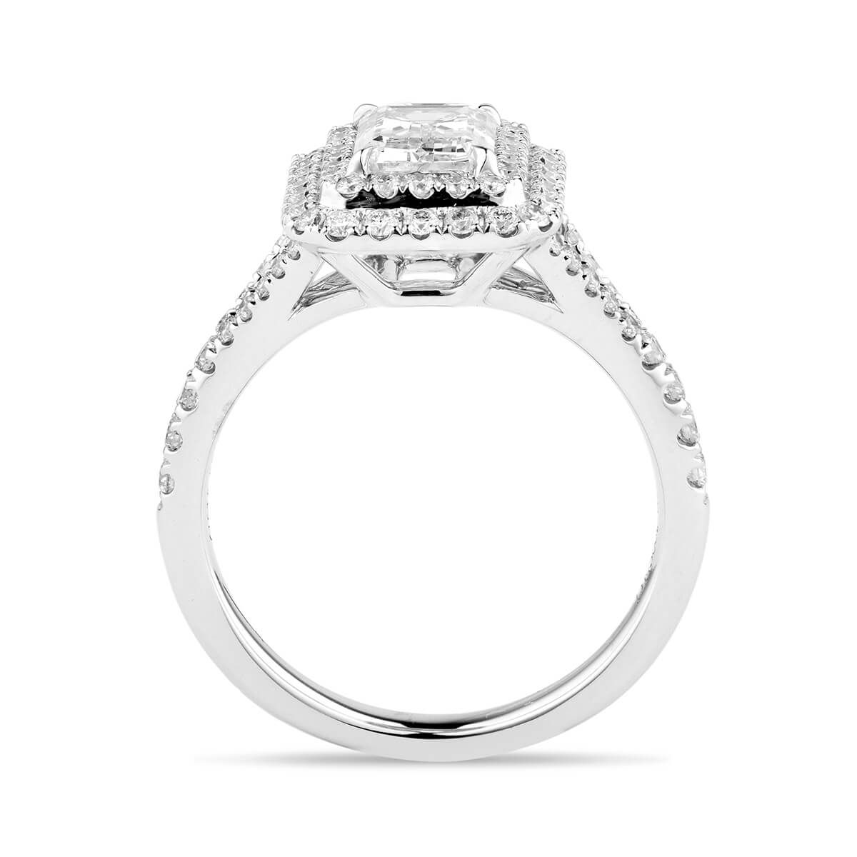  White Diamond Ring, 2.11 Ct. TW, Emerald shape, EGL IL Certified, EGLOO10370333