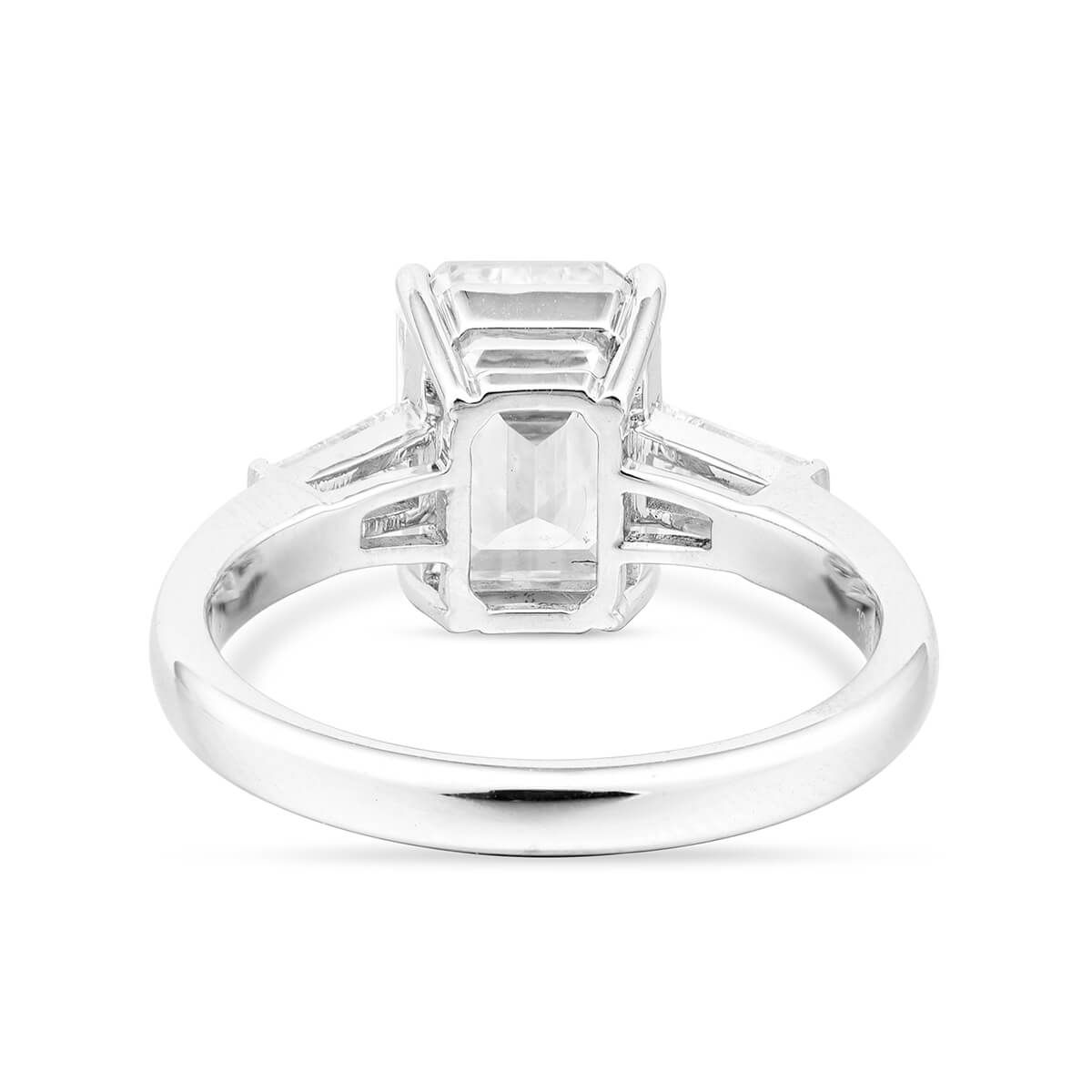  White Diamond Ring, 3.38 Ct. TW, Emerald shape, GIA Certified, 2217083945