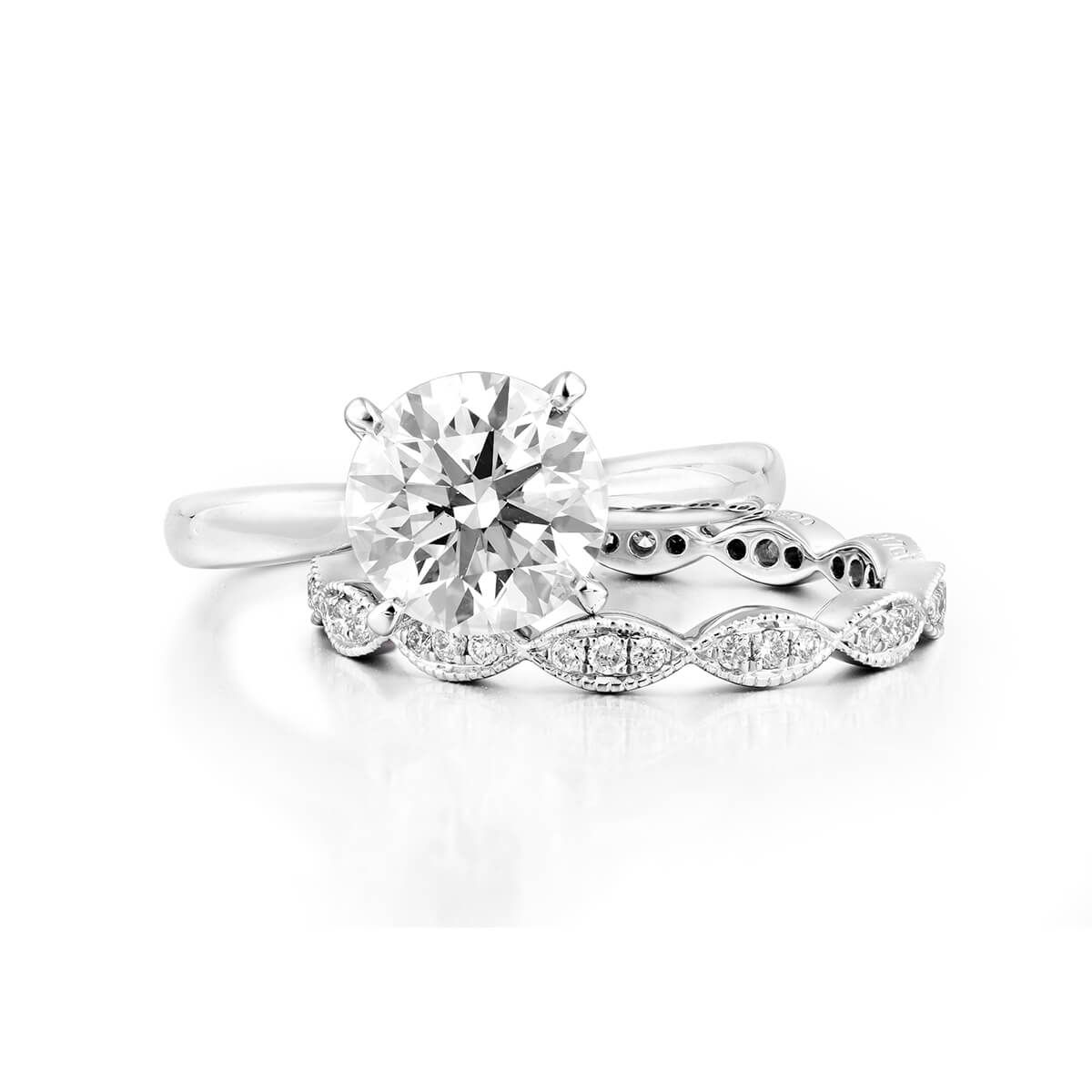 White Diamond Ring, 2.24 Ct. TW, Round shape, GIA Certified, 7173228129