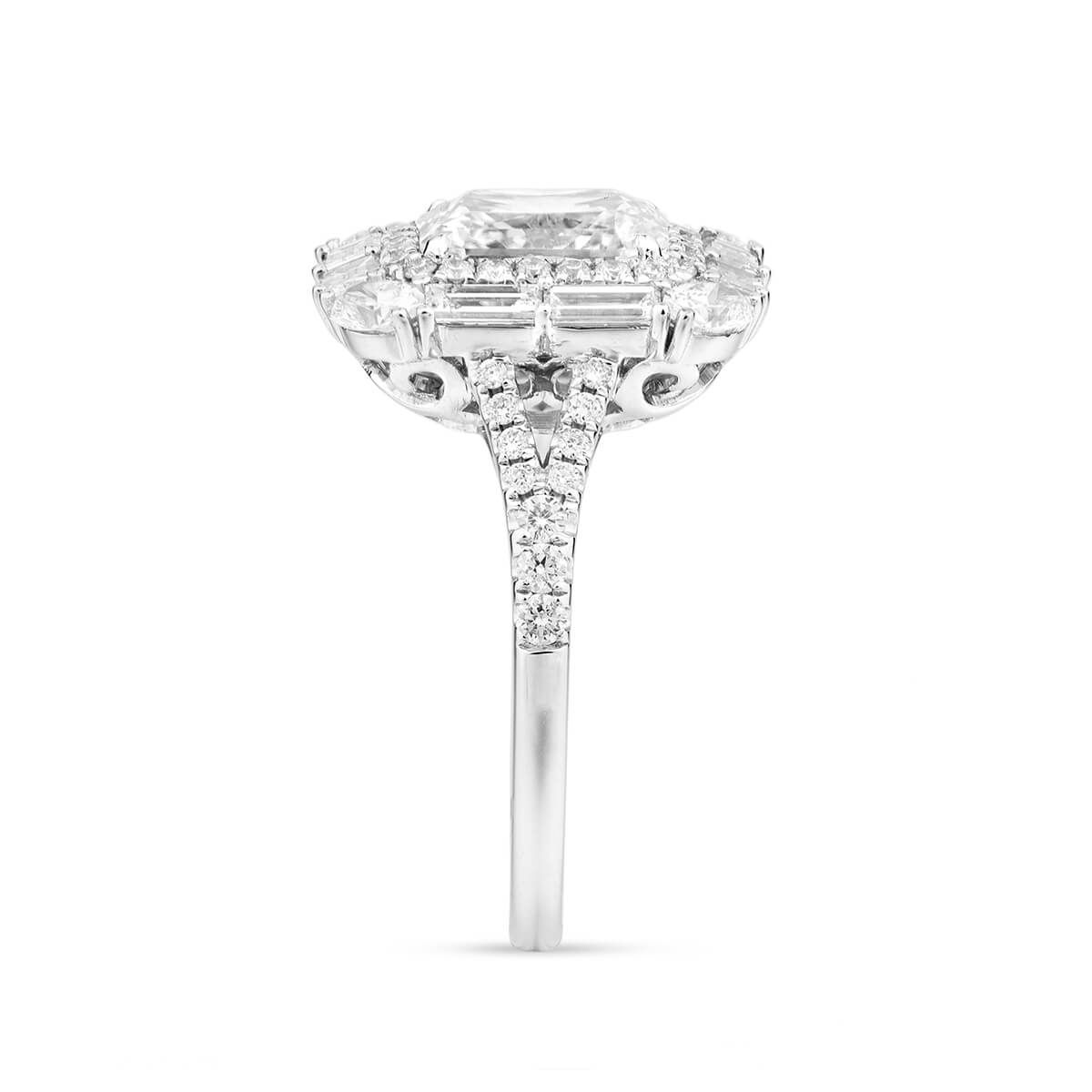  White Diamond Ring, 2.21 Ct. (3.67 Ct. TW), Radiant shape, GIA Certified, 3295398207