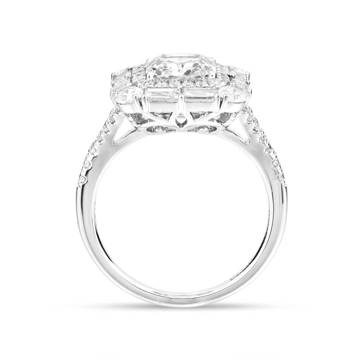  White Diamond Ring, 2.21 Ct. (3.67 Ct. TW), Radiant shape, GIA Certified, 3295398207