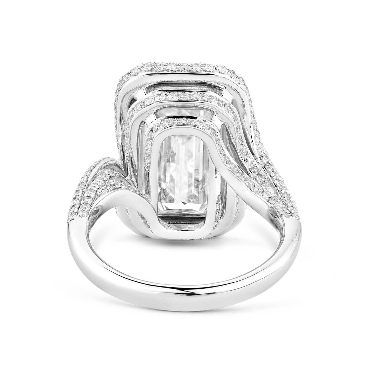  White Diamond Ring, 7.49 Ct. TW, Emerald shape, GIA Certified, 6193392392