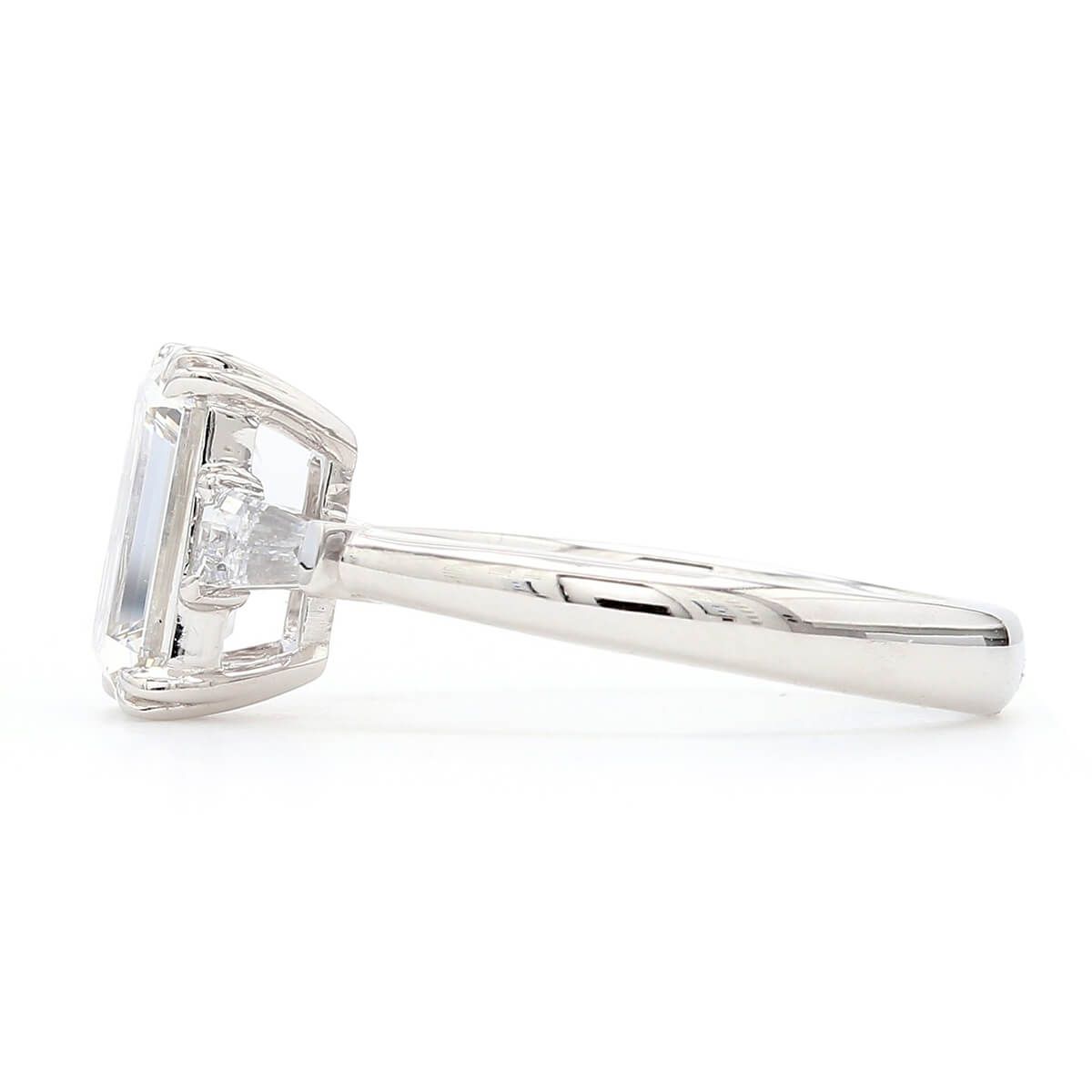  White Diamond Ring, 2.30 Ct. TW, Emerald shape, GIA Certified, 1156577980