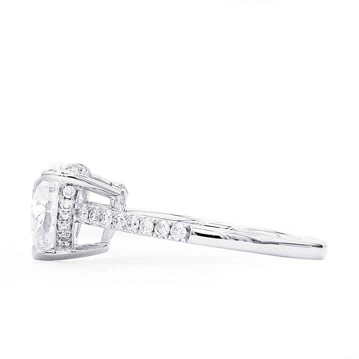  White Diamond Ring, 2.02 Ct. (2.41 Ct. TW), Heart shape, GIA Certified, 3175340597