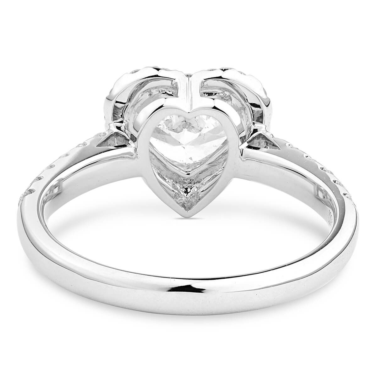  White Diamond Ring, 1.00 Ct. (1.38 Ct. TW), Heart shape, GIA Certified, 1229502004