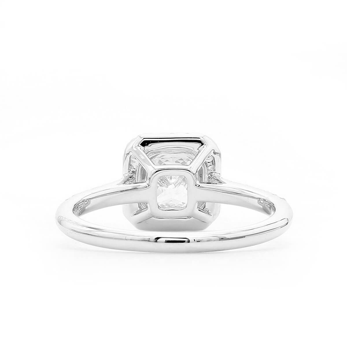  White Diamond Ring, 1.06 Ct. (1.34 Ct. TW), Radiant shape, GIA Certified, 7173077226