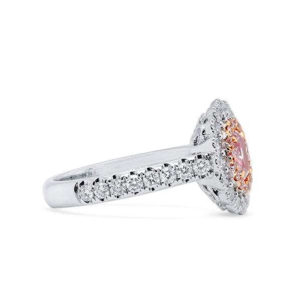 很轻 粉色 钻石 戒指, 0.62 重量 (1.61 克拉 总重), 椭圆型 形状, EG_Lab 认证, J50815157IL
