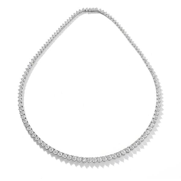 白色 钻石 项链, 18.43 重量, 圆型 形状