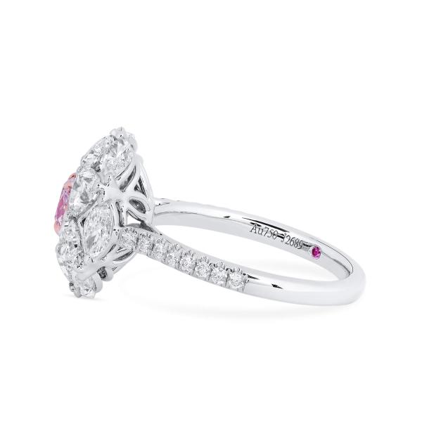 浅 粉色 钻石 戒指, 0.51 重量 (3.04 克拉 总重), 枕型 形状, GIA 认证, 1369336365