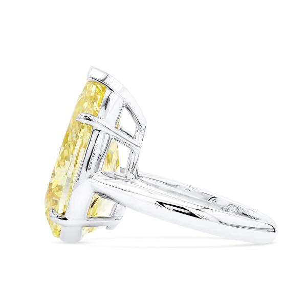 浅 Yellow (W-X) 钻石 戒指, 14.78 重量, 梨型 形状, GIA 认证, 2221841059